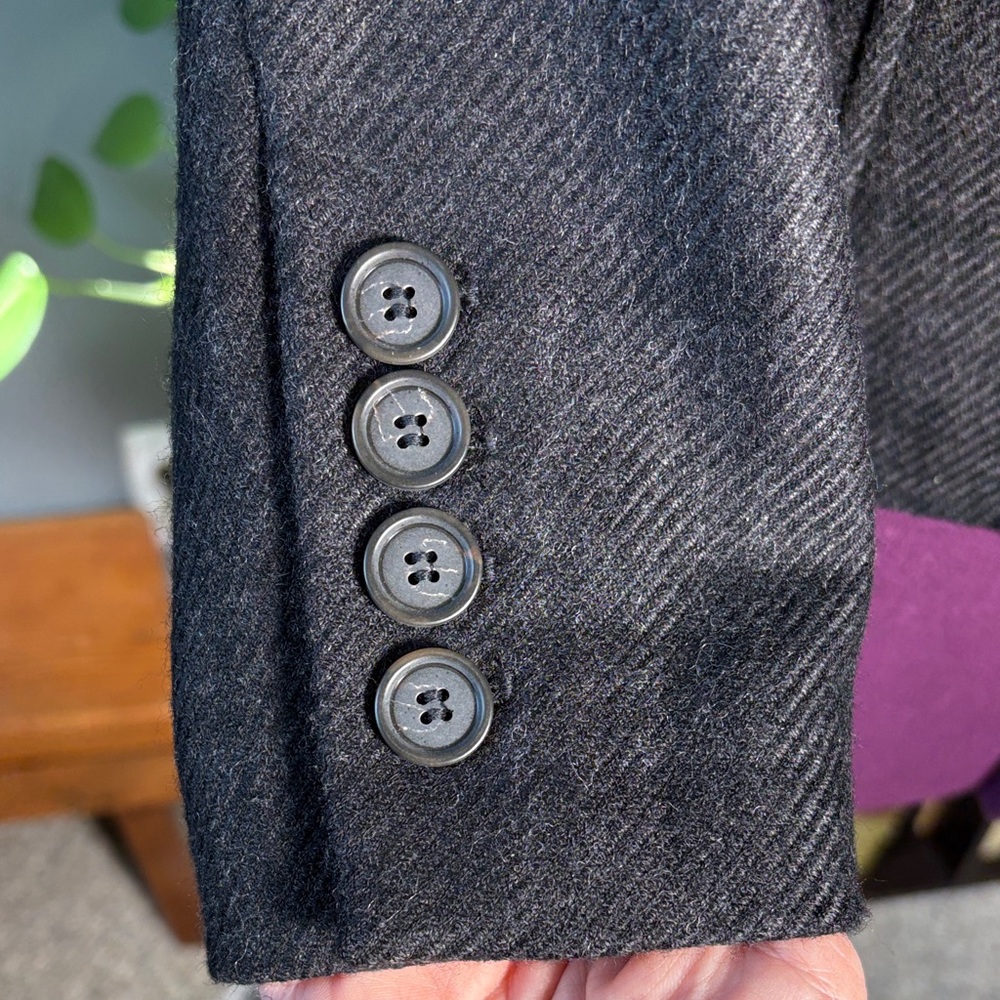 LOFT Charcoal Gray Blazer - Picture 5 of 10
